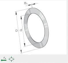 推力轴承垫圈参数图