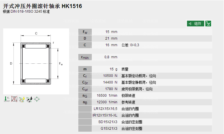 HK1516-AS1轴承参数图