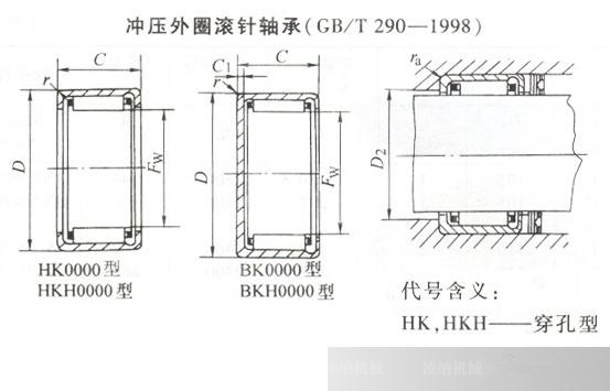 INA滚针轴承参数图