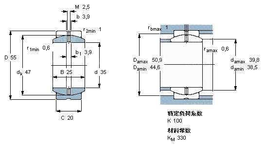 海德堡印刷机轴承参数图